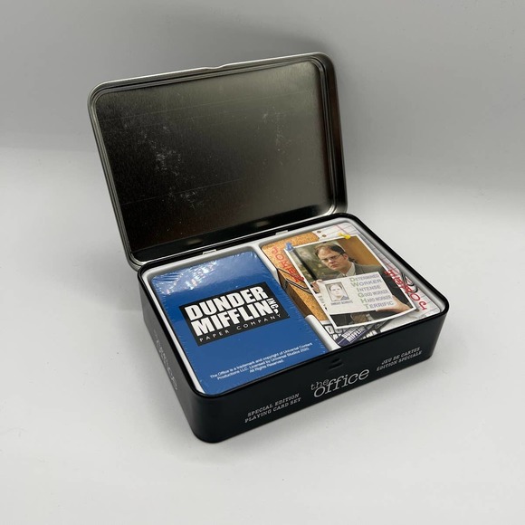 The Office Special Edition Playing Card Set With Tin Container 2 Decks - Picture 2 of 3